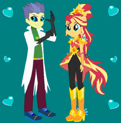 Size: 602x611 | Tagged: safe, imported from twibooru, sunset shimmer, equestria girls, image, needs more jpeg, solo