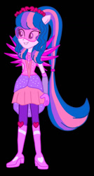 Size: 506x943 | Tagged: safe, artist:amity-hsu, imported from derpibooru, oc, equestria girls, crystal guardian, solo