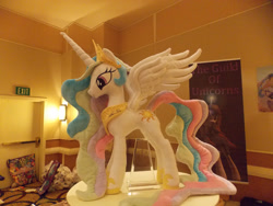 Size: 2828x2121 | Tagged: safe, artist:arp-photography, imported from derpibooru, princess celestia, alicorn, pony, babscon, babscon 2014, high res, irl, photo, plushie