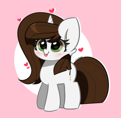 Size: 3158x3080 | Tagged: safe, artist:kittyrosie, imported from derpibooru, oc, oc only, oc:brittneigh ackermane, pony, unicorn, :p, cute, horn, solo, tongue out, unicorn oc