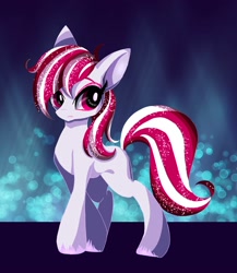 Size: 1733x2000 | Tagged: safe, artist:stacy_165cut, imported from derpibooru, sugar moonlight, earth pony, pony, eyeliner, female, g5, glitter, looking at you, makeup, mare, solo, unshorn fetlocks