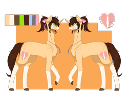 Size: 2341x1679 | Tagged: safe, artist:kat-the-true-kitkat, imported from derpibooru, oc, oc only, pony, unicorn, coat markings, colored hooves, duo, female, heart, horn, jewelry, mare, necklace, simple background, socks (coat markings), transparent background, unicorn oc