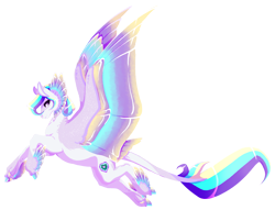 Size: 3115x2375 | Tagged: safe, artist:eothnoguy-art, imported from derpibooru, oc, oc:geod eros, pegasus, pony, colored wings, multicolored wings, simple background, solo, transparent background, wings