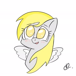 Size: 2048x2048 | Tagged: safe, artist:ninkenlex1, imported from derpibooru, derpy hooves, pegasus, pony, female, mare, simple background, solo, white background, wings