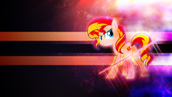 Size: 3840x2160 | Tagged: safe, artist:90sigma, artist:game-beatx14, edit, imported from derpibooru, sunset shimmer, pony, unicorn, equestria girls, bunset shimmer, butt, female, high res, mare, plot, solo, wallpaper, wallpaper edit