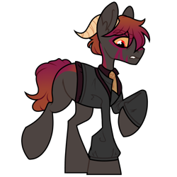 Size: 1600x1600 | Tagged: safe, artist:moonert, imported from derpibooru, oc, oc only, pony, horns, male, simple background, solo, stallion, transparent background