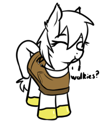 Size: 382x468 | Tagged: safe, artist:neuro, imported from derpibooru, oc, oc only, earth pony, pony, clothes, cute, eyes closed, female, filly, foal, mouth hold, ocbetes, shoes, smiling, solo