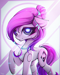 Size: 4500x5625 | Tagged: safe, artist:stahlkat, imported from derpibooru, oc, oc only, cyborg, earth pony, pony, solo