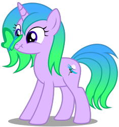 Size: 3250x3460 | Tagged: safe, artist:strategypony, imported from derpibooru, oc, oc only, oc:fiona mahri, butterfly, pony, unicorn, butterfly on nose, cute, daaaaaaaaaaaw, gradient mane, gradient tail, horn, insect on nose, ocbetes, scrunchy face, simple background, tail, transparent background, unicorn oc