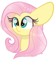 Size: 607x667 | Tagged: safe, artist:sugarcloud12, imported from derpibooru, fluttershy, pony, bust, portrait, simple background, solo, transparent background