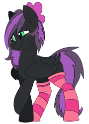 Size: 2144x3000 | Tagged: safe, artist:brainiac, imported from derpibooru, oc, oc only, pegasus, pony, clothes, requested art, simple background, socks, solo, striped socks, transparent background