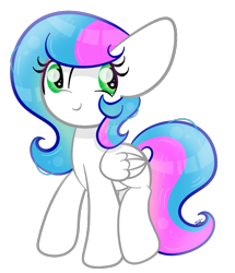 Size: 771x896 | Tagged: safe, artist:sugarcloud12, imported from derpibooru, oc, oc only, oc:sugar cloud, pegasus, pony, female, mare, pegasus oc, raised hoof, simple background, smiling, solo, transparent background
