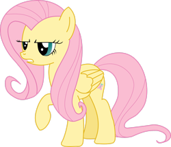 Size: 2648x2265 | Tagged: safe, artist:pangbot, imported from derpibooru, fluttershy, pegasus, pony, a bird in the hoof, angry, female, high res, mare, raised hoof, simple background, solo, transparent background, vector
