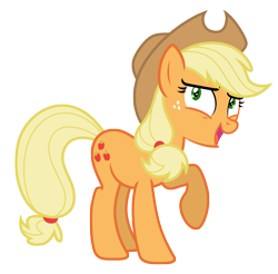 Size: 6750x6632 | Tagged: safe, artist:estories, imported from derpibooru, applejack, earth pony, pony, absurd resolution, applejack's hat, cowboy hat, female, hat, mare, simple background, solo, transparent background, vector