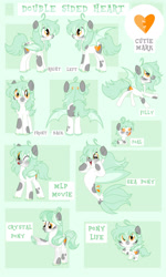 Size: 1280x2134 | Tagged: safe, artist:moonert, imported from derpibooru, oc, oc only, oc:double sided heart, bat pony, pony, sea pony, seapony (g4), bat pony oc, bat wings, female, g4.5, mare, raised hoof, reference sheet, sea pony oc, smiling, solo, spread wings, wings