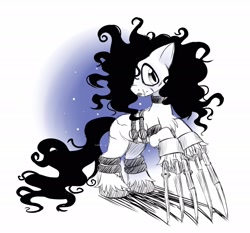 Size: 2048x1908 | Tagged: safe, artist:sidruni, imported from derpibooru, pony, edward scissorhands, ponified, solo