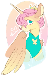 Size: 369x568 | Tagged: safe, artist:hopenotfound, imported from derpibooru, fluttershy, alicorn, pony, alicornified, bust, fluttercorn, portrait, race swap, simple background, solo, transparent background