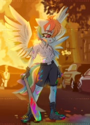 Size: 2936x4096 | Tagged: safe, artist:irinamar, imported from derpibooru, rainbow dash, anthro, pegasus, solo, ych example, your character here