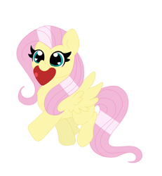 Size: 2340x2537 | Tagged: safe, artist:cinematic-fawn, imported from derpibooru, fluttershy, pony, chibi, heart, mouth hold, simple background, solo, white background