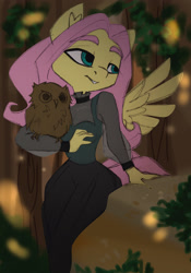 Size: 2100x3000 | Tagged: safe, artist:irinamar, imported from derpibooru, fluttershy, anthro, pegasus, unguligrade anthro, commission, solo, your character here