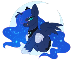 Size: 3372x2796 | Tagged: safe, artist:minelvi, imported from derpibooru, princess luna, pony, behaving like a dog, chibi, scooting, simple background, solo, transparent background