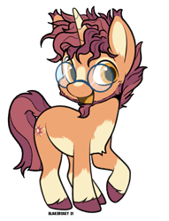 Size: 625x819 | Tagged: safe, artist:blakerosey, artist:sursiq, imported from derpibooru, oc, oc:solar flare, pony, unicorn, accessory, base used, chest fluff, coat markings, cute, ear fluff, facial hair, glasses, golden eyes, happy, horn, kinsona, magic, male, messy mane, multicolored hair, multicolored mane, multicolored tail, open mouth, orange eyes, pony oc, raised hoof, simple background, socks (coat markings), stallion, tail, transparent background, unicorn oc, unshorn fetlocks, yellow eyes