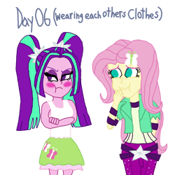 Size: 894x894 | Tagged: safe, imported from twibooru, aria blaze, fluttershy, equestria girls, image, png, solo
