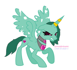 Size: 1280x1162 | Tagged: safe, artist:novalightbases, editor:wonderwolf51, oc:stiches, alicorn, female, females only, solo