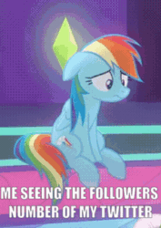 Size: 239x338 | Tagged: safe, edit, edited screencap, imported from derpibooru, screencap, rainbow dash, pegasus, pony, grannies gone wild, season 8, spoiler:s08, animated, cropped, disappointed, female, floppy ears, frown, gif, mare, offscreen character, sad, sitting, solo focus, teeth