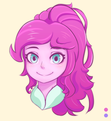 Size: 2324x2550 | Tagged: safe, artist:figs, imported from derpibooru, pinkie pie, human, equestria girls, equestria girls series, bust, female, portrait, solo