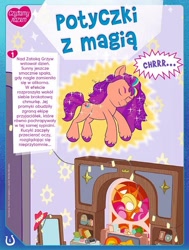 Size: 595x788 | Tagged: safe, imported from derpibooru, sunny starscout, alicorn, pony, spoiler:g5, spoiler:my little pony: tell your tale, spoiler:tyts01e14, alicorn issues, bedroom, comic, female, g5, levitation, magazine, magic, mane stripe sunny, mare, my little pony: a new generation, my little pony: tell your tale, polish, race swap, self-levitation, sleeping, solo, speech bubble, sunnycorn, telekinesis, wavy mouth