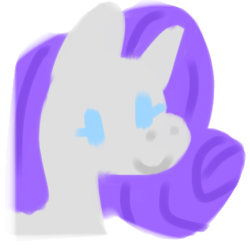 Size: 250x250 | Tagged: safe, artist:puddle bit, imported from derpibooru, rarity, pony, unicorn, bust, female, mare, portrait, simple, simple background, smiling, solo, transparent background