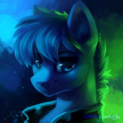 Size: 2000x2000 | Tagged: safe, artist:joellethenose, imported from derpibooru, oc, oc only, pony, 2021, bust, clothes, high res, jacket, leather, leather jacket, male, old art, portrait, solo, stallion