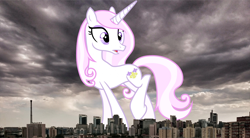 Size: 2062x1142 | Tagged: safe, artist:thegiantponyfan, imported from derpibooru, fleur-de-lis, pony, unicorn, beijing, china, female, giant pony, giant unicorn, giantess, highrise ponies, irl, macro, mare, mega giant, photo, ponies in real life