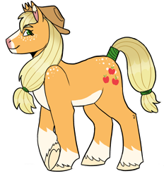 Size: 1280x1377 | Tagged: safe, artist:aspen--trees, imported from derpibooru, applejack, earth pony, pony, female, freckles, mare, shoulder freckles, simple background, solo, tail, tail wrap, transparent background