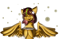 Size: 3824x2563 | Tagged: safe, artist:yuris, imported from derpibooru, oc, oc only, oc:mohinga, pegasus, pony, burmese, mohinga, myanmar, nation ponies, pegasus oc, ponified, simple background, smiling, solo, thanaka, trade, white background, yangon