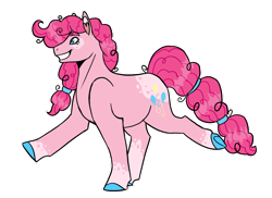 Size: 1280x933 | Tagged: safe, artist:aspen--trees, imported from derpibooru, pinkie pie, earth pony, pony, colored hooves, female, grin, mare, simple background, smiling, solo, transparent background