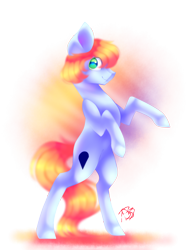 Size: 1120x1500 | Tagged: safe, artist:prettyshinegp, imported from derpibooru, oc, oc only, earth pony, pony, earth pony oc, male, rearing, signature, simple background, smiling, solo, stallion, transparent background