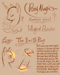 Size: 2300x2875 | Tagged: safe, artist:snowballflo, imported from derpibooru, oc, oc only, alicorn, earth pony, pony, bust, eyes closed, female, glowing, glowing hooves, mare, reference sheet, signature, smiling