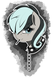 Size: 1400x2000 | Tagged: safe, artist:thebatfang, imported from derpibooru, oc, oc only, pony, chains, collar, simple background, solo, transparent background