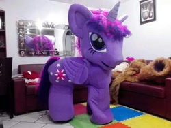 Size: 552x414 | Tagged: artist needed, photographer needed, safe, imported from derpibooru, twilight sparkle, alicorn, pony, clothes, costume, fursuit, mascot, photo, pinterest, quadsuit, solo, twilight sparkle (alicorn)
