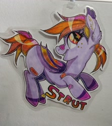 Size: 2728x3057 | Tagged: safe, artist:annuthecatgirl, imported from derpibooru, oc, oc only, oc:strut, bat pony, pony, solo, traditional art