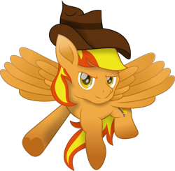 Size: 7779x7613 | Tagged: safe, artist:lincolnbrewsterfan, imported from derpibooru, oc, oc only, oc:firey ratchet, pegasus, pony, .svg available, absurd resolution, amber eyes, colored eyebrows, colored pupils, determination, determined, determined face, determined look, determined smile, fedora, fire, flying, golden eyes, hat, heart, heart hoof, inkscape, looking at you, male, mane, movie accurate, no base, pegasus oc, prehensile tail, simple background, smiling, smiling at you, smirk, spread wings, stallion, stallion oc, svg, tail, tail hold, transparent background, two toned mane, two toned tail, vector, wings, wrench