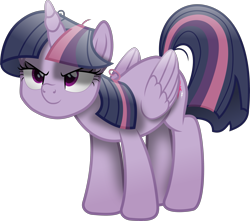 Size: 3523x3110 | Tagged: safe, artist:lincolnbrewsterfan, imported from derpibooru, mean twilight sparkle, alicorn, pony, my little pony: the movie, rainbow roadtrip, the mean 6, .svg available, adorabolical, clone, cropped, cute, evil grin, female, grin, high res, kubrick stare, looking up, mare, movie accurate, multicolored hair, multicolored mane, multicolored tail, plotting your demise, shading, simple background, sinister, smiling, smug, smuglight sparkle, solo, svg, tail, transparent background, vector, you need me