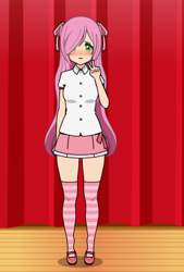 Size: 276x408 | Tagged: safe, imported from twibooru, fluttershy, human, equestria girls, humanized, image, kisekae, png, solo