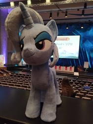 Size: 960x1280 | Tagged: safe, artist:psychoshy_bc1q, imported from ponybooru, trixie, convention, galacon 2022, irl, photo, plushie