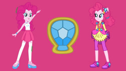 Size: 1280x720 | Tagged: safe, artist:amadondawn, imported from twibooru, pinkie pie, equestria girls, crystal guardian, image, needs more jpeg, solo