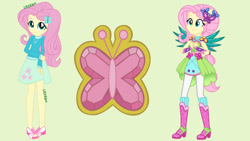 Size: 1280x720 | Tagged: safe, artist:amadondawn, imported from twibooru, fluttershy, equestria girls, crystal guardian, image, needs more jpeg, solo