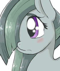 Size: 559x665 | Tagged: safe, artist:a.s.e, imported from derpibooru, marble pie, earth pony, pony, female, hair over one eye, mare, simple background, solo, white background