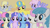 Size: 1280x720 | Tagged: safe, imported from derpibooru, screencap, amethyst star, bon bon, derpy hooves, lemon hearts, lightning bolt, linky, minuette, rainbowshine, sea swirl, seafoam, shoeshine, sparkler, sweetie drops, twinkleshine, white lightning, earth pony, pegasus, pony, unicorn, applebuck season, season 1, adorabon, background pony, cute, derpabetes, drool, excited, female, happy, implied pinkie pie, lemonbetes, looking at you, mare, minubetes, seadorable, smiling